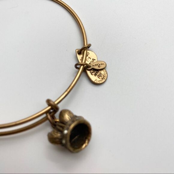 Alex and Ani Kings Crown Bangle Bracelet Goldtone - Picture 6 of 7